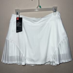 Under Armour Skort Womens Size Small Heatgear Fitted White Biker Shorts Briefs